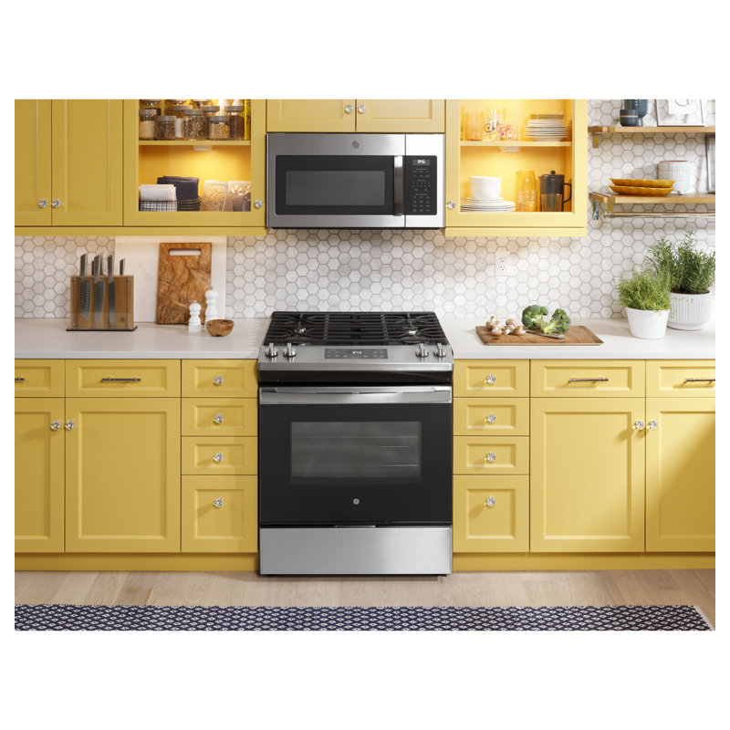GE Appliances 30" 5.3 Cubic Feet Gas SlideIn Range & Reviews Wayfair